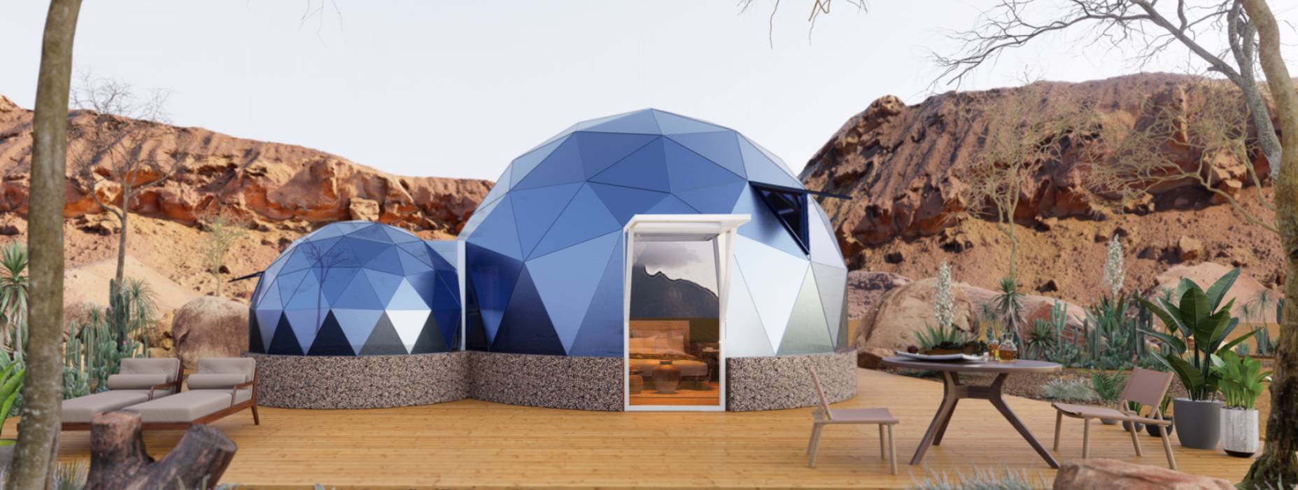 明水县球形智能光伏玻璃星空房